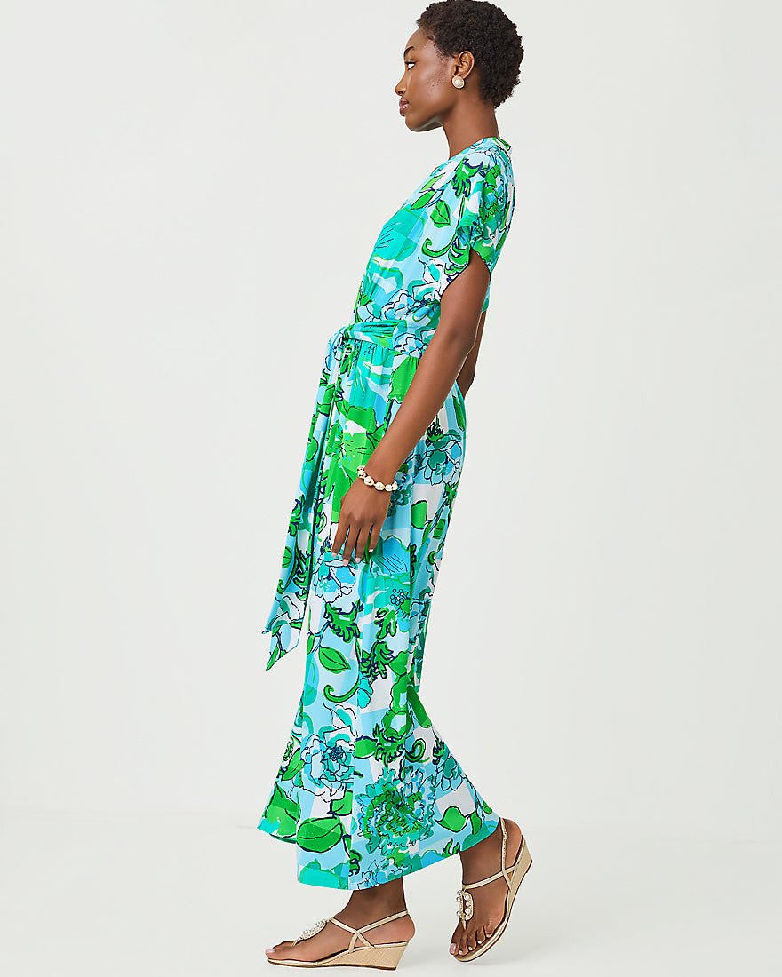 Lilly Pulitzer - Keenan Maxi Dress - Capri Blue Rousseaus Roses