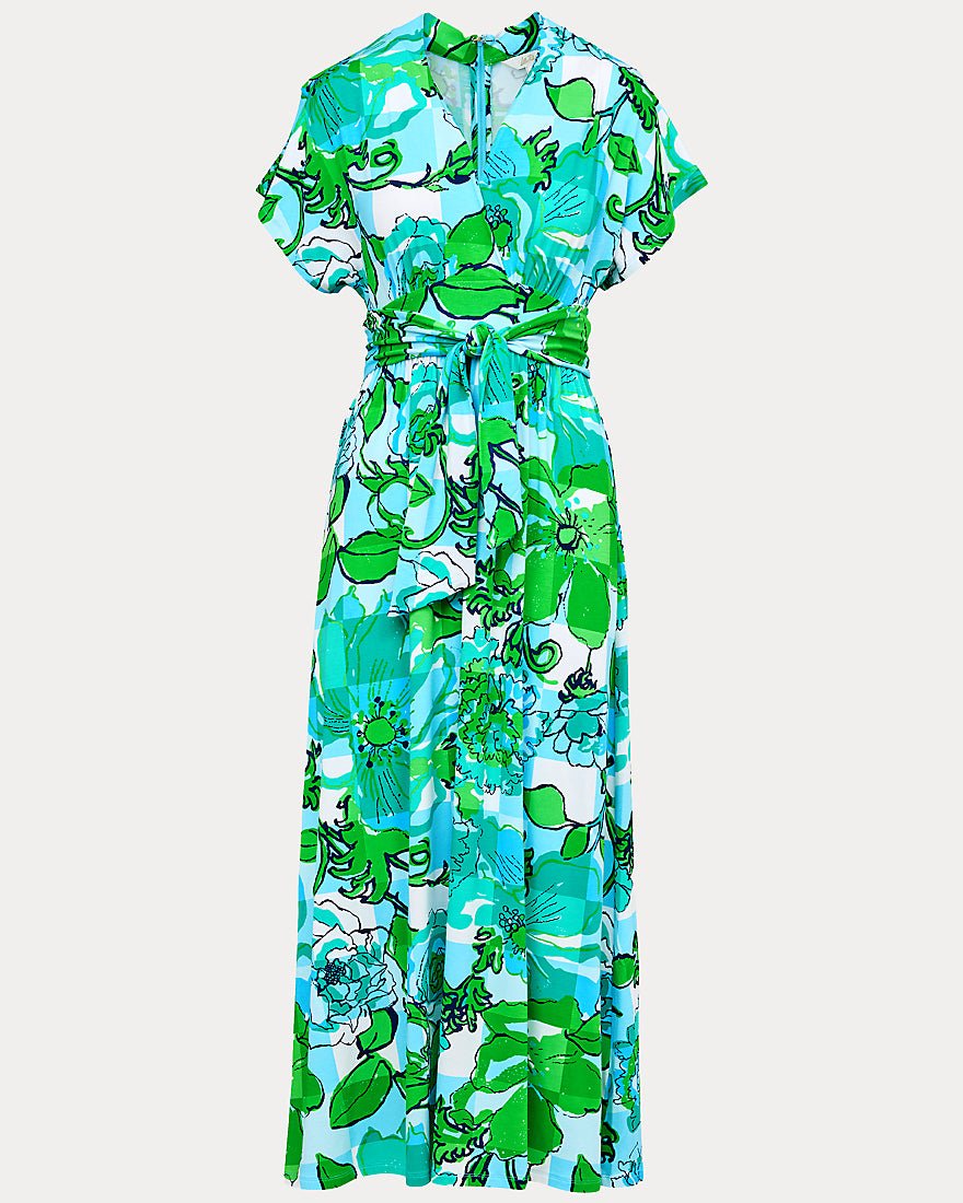 Lilly Pulitzer - Keenan Maxi Dress - Capri Blue Rousseaus Roses