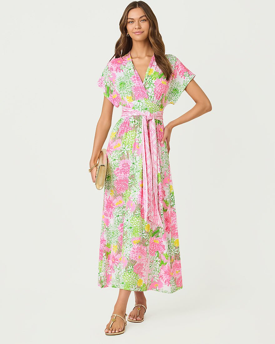 Lilly Pulitzer - Keenan Maxi Dress - Resort White Mum Patch