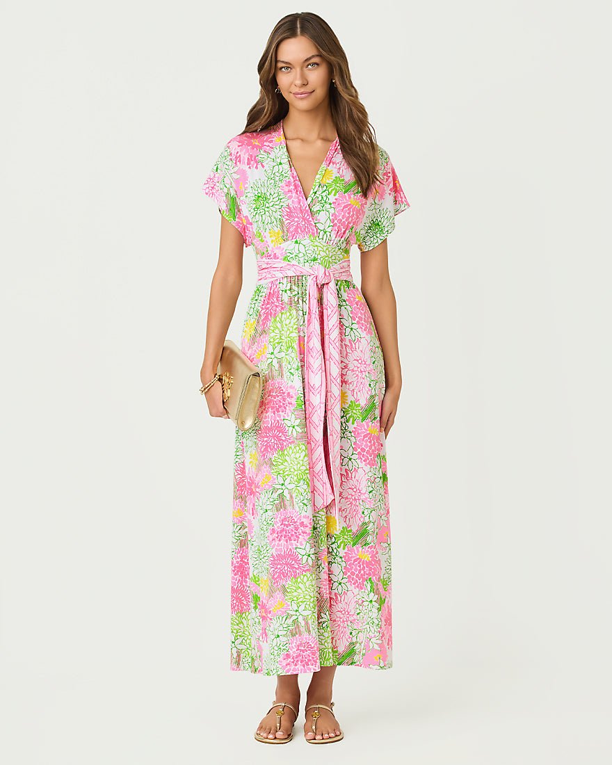 Lilly Pulitzer - Keenan Maxi Dress - Resort White Mum Patch