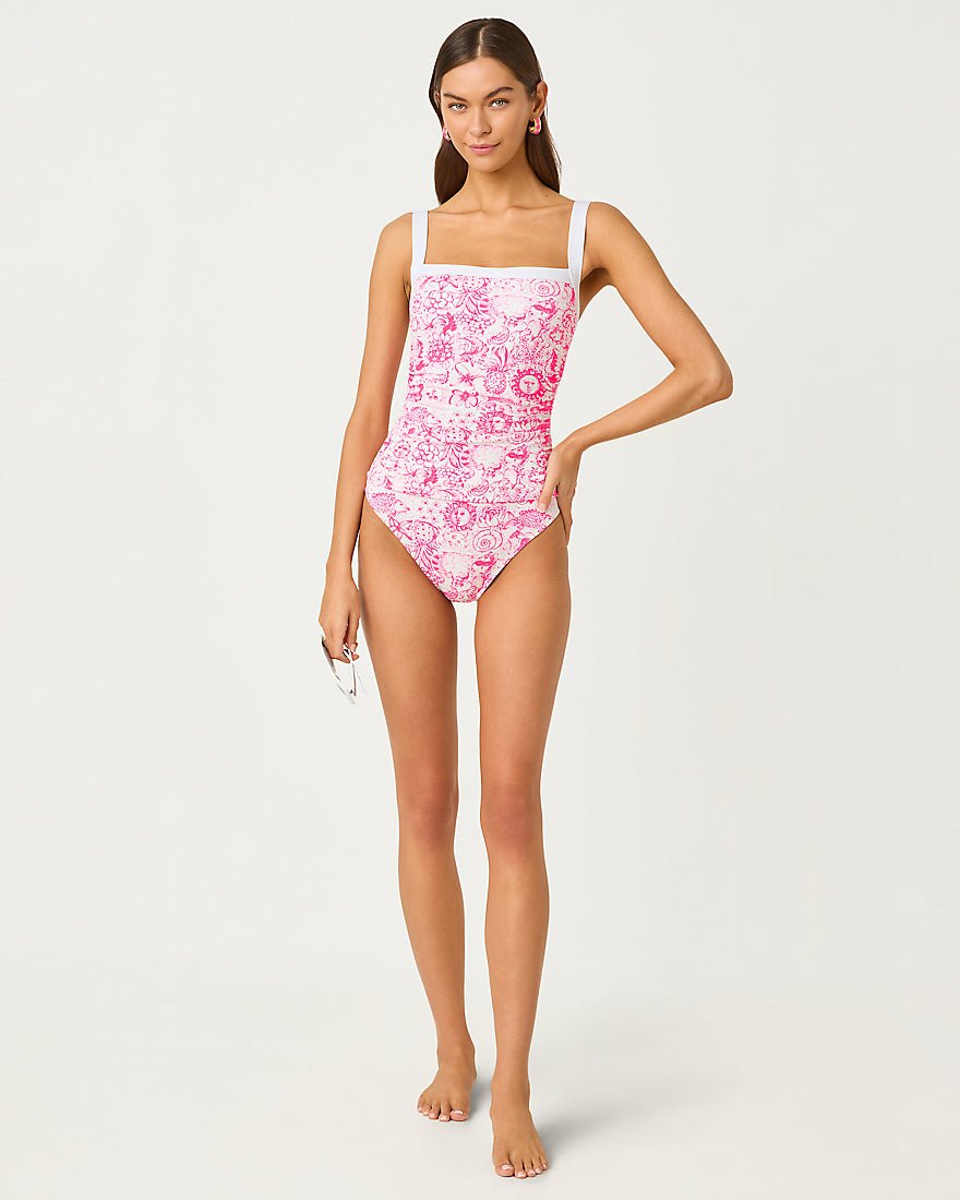 Lilly Pulitzer - Keon One Piece Swimsuit - Cherry Blossom Pink Fleur De Lilly