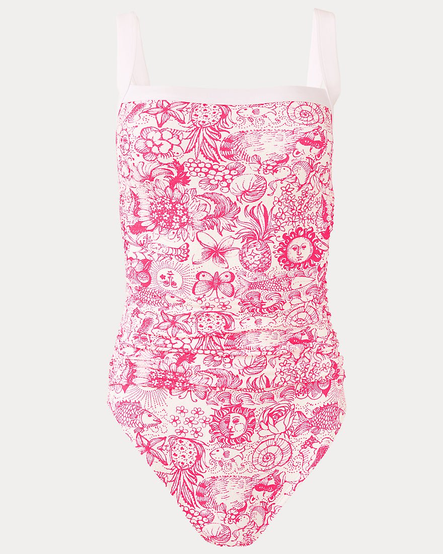 Lilly Pulitzer - Keon One Piece Swimsuit - Cherry Blossom Pink Fleur De Lilly