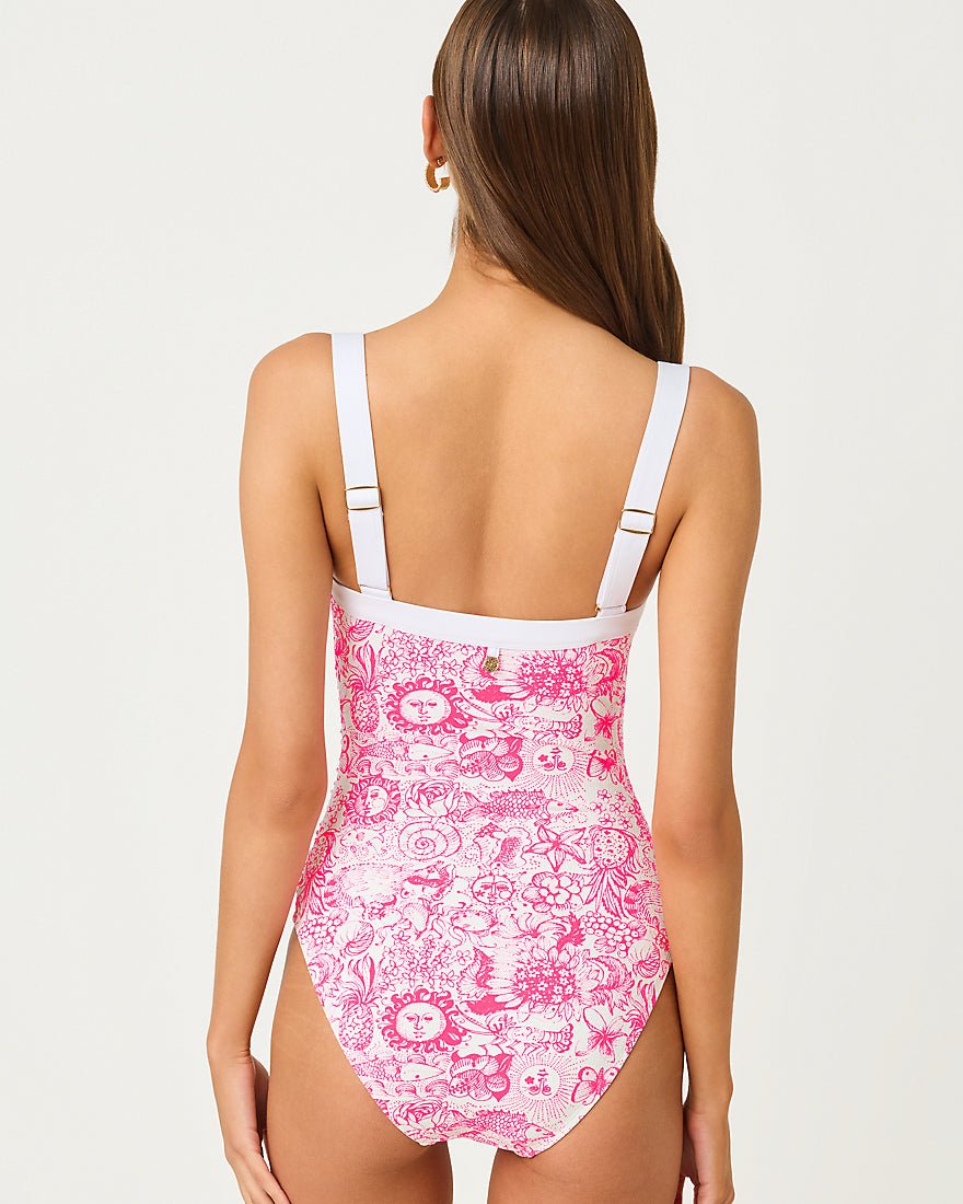 Lilly Pulitzer - Keon One Piece Swimsuit - Cherry Blossom Pink Fleur De Lilly