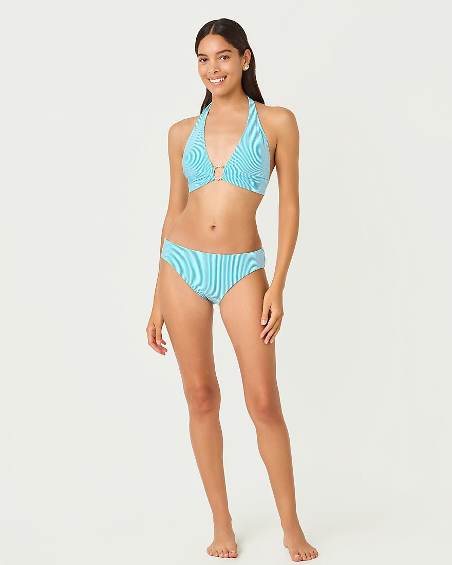Lilly Pulitzer - Ketos Bikini Top - Capri Blue Seersucker Stripe