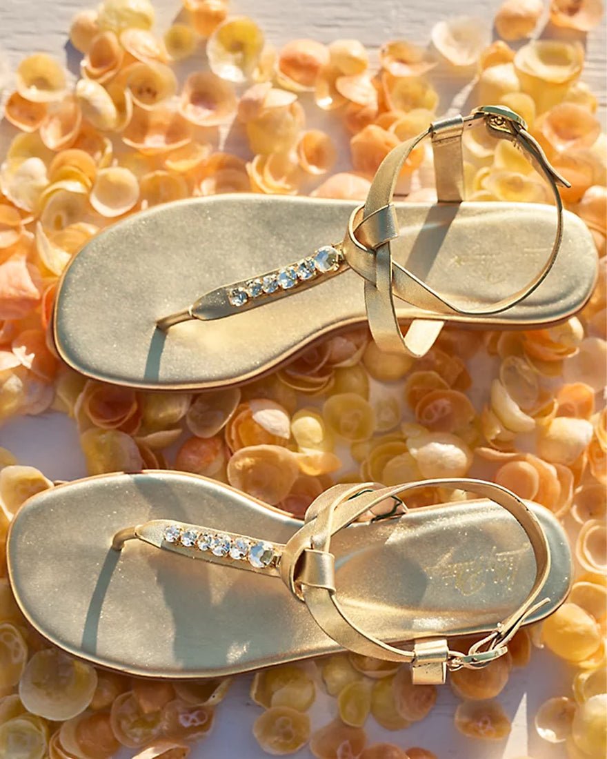 Lilly Pulitzer - Kroix Sandal - Gold Metallic