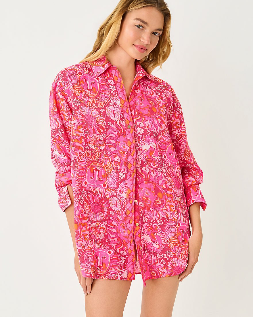 Lilly Pulitzer - Kwitney Long Sleeve Cover Up - Paradise Punch Jims Stuff