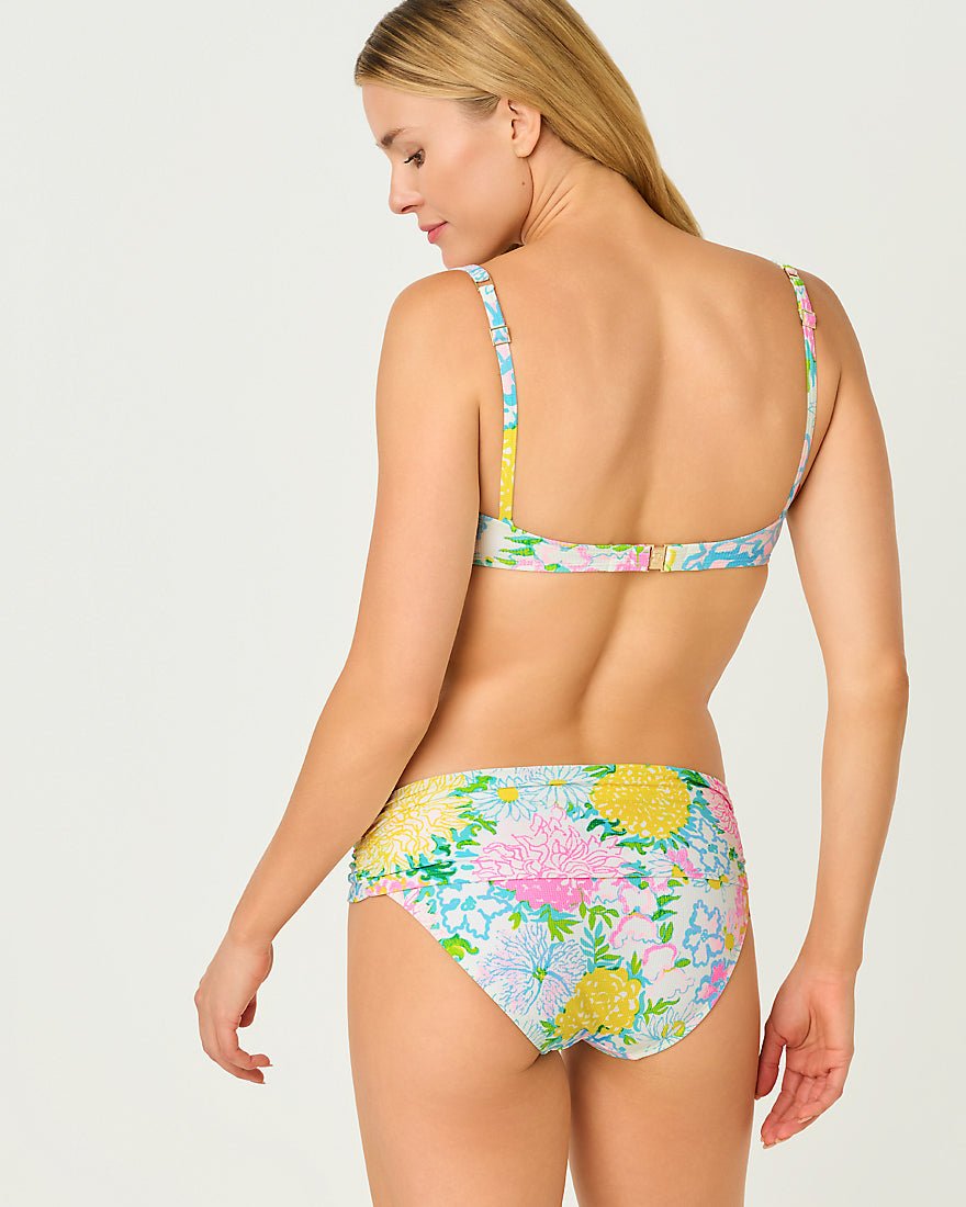 Lilly Pulitzer - Lagoon Sarong Hipster Bikini Bottom - Multi Lilly Garden