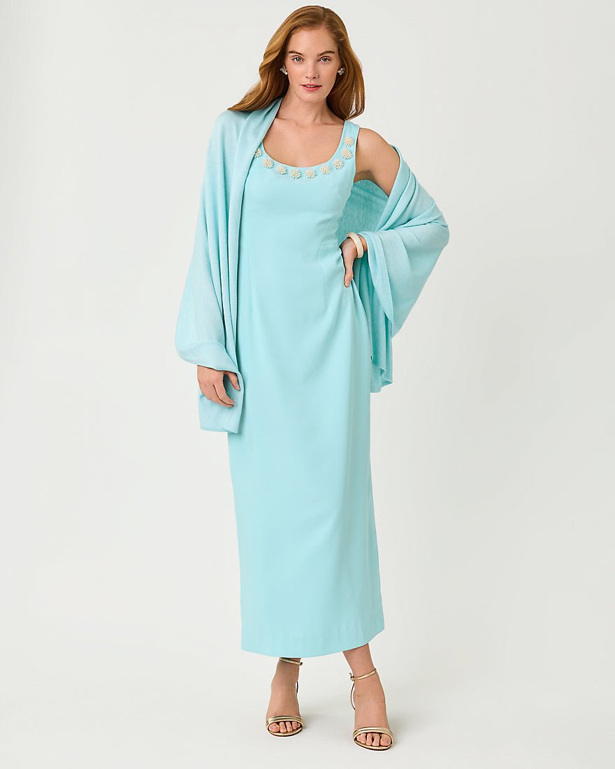 Lilly Pulitzer - Lanelle Wrap - Heathered Day Dream Blue