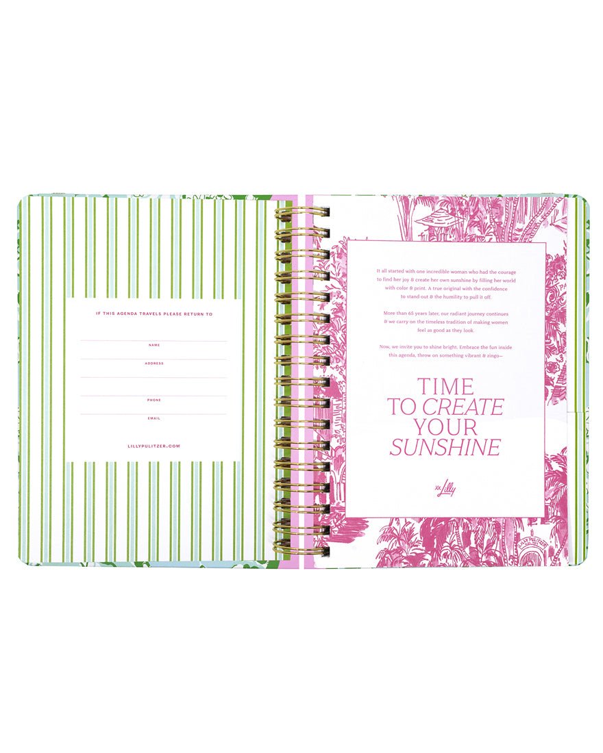 Lilly Pulitzer - Large 17 Month Agenda - Mint Condition Burst of Joy