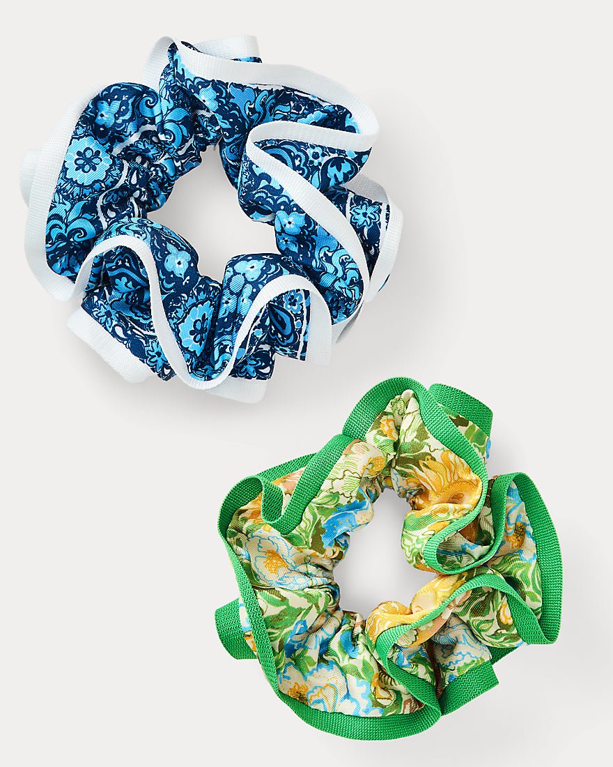Lilly Pulitzer - Layered Ruffle Scrunchie Set - Rutabaga Sympeony