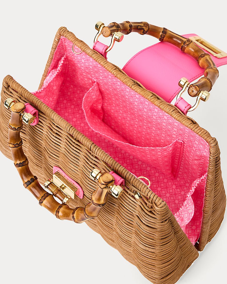 Lilly Pulitzer - Leena Top Handle Bag - Cherry Blossom Pink X Honey