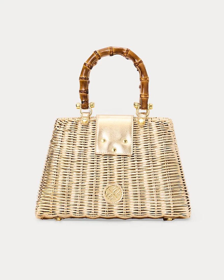 Lilly Pulitzer - Leena Top Handle Bag - Gold Metallic