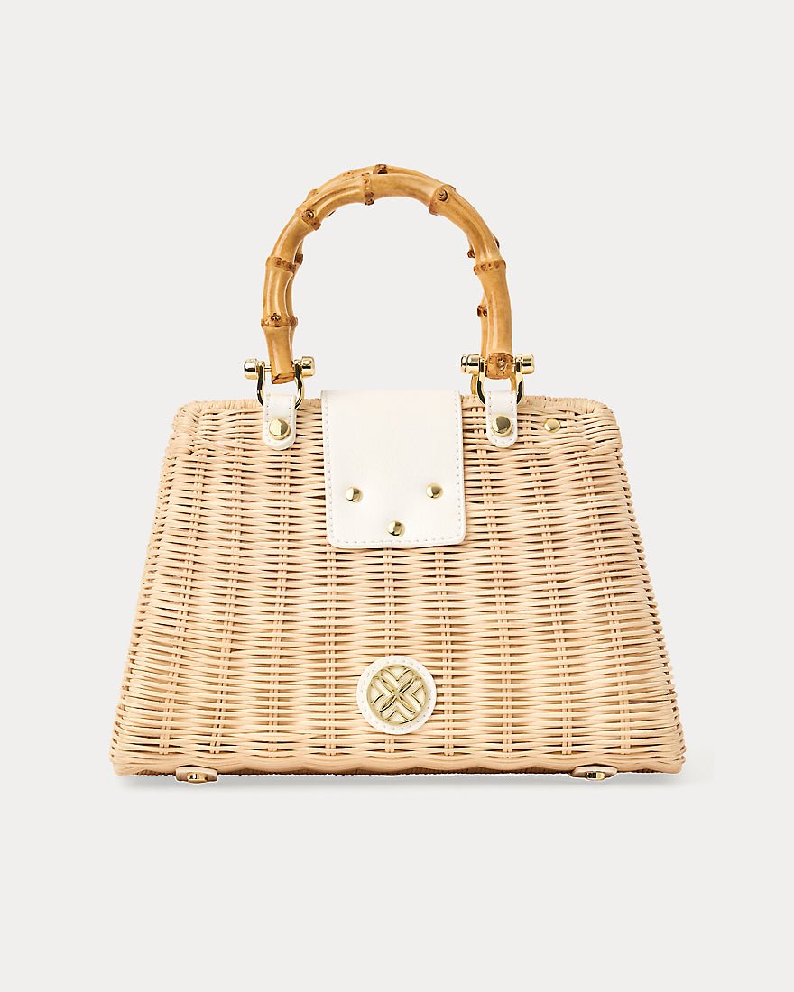 Lilly Pulitzer - Leena Top Handle Bag - Resort White X Natural