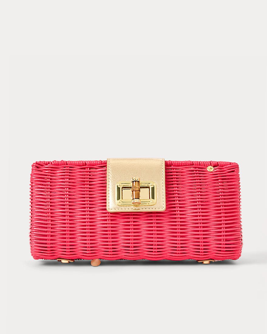 Lilly Pulitzer - Leena Wicker Clutch - Paradise Punch