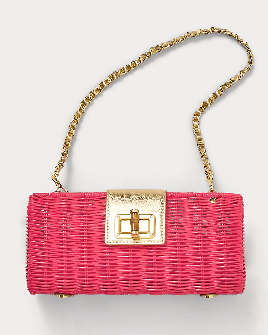 Lilly Pulitzer - Leena Wicker Clutch - Paradise Punch
