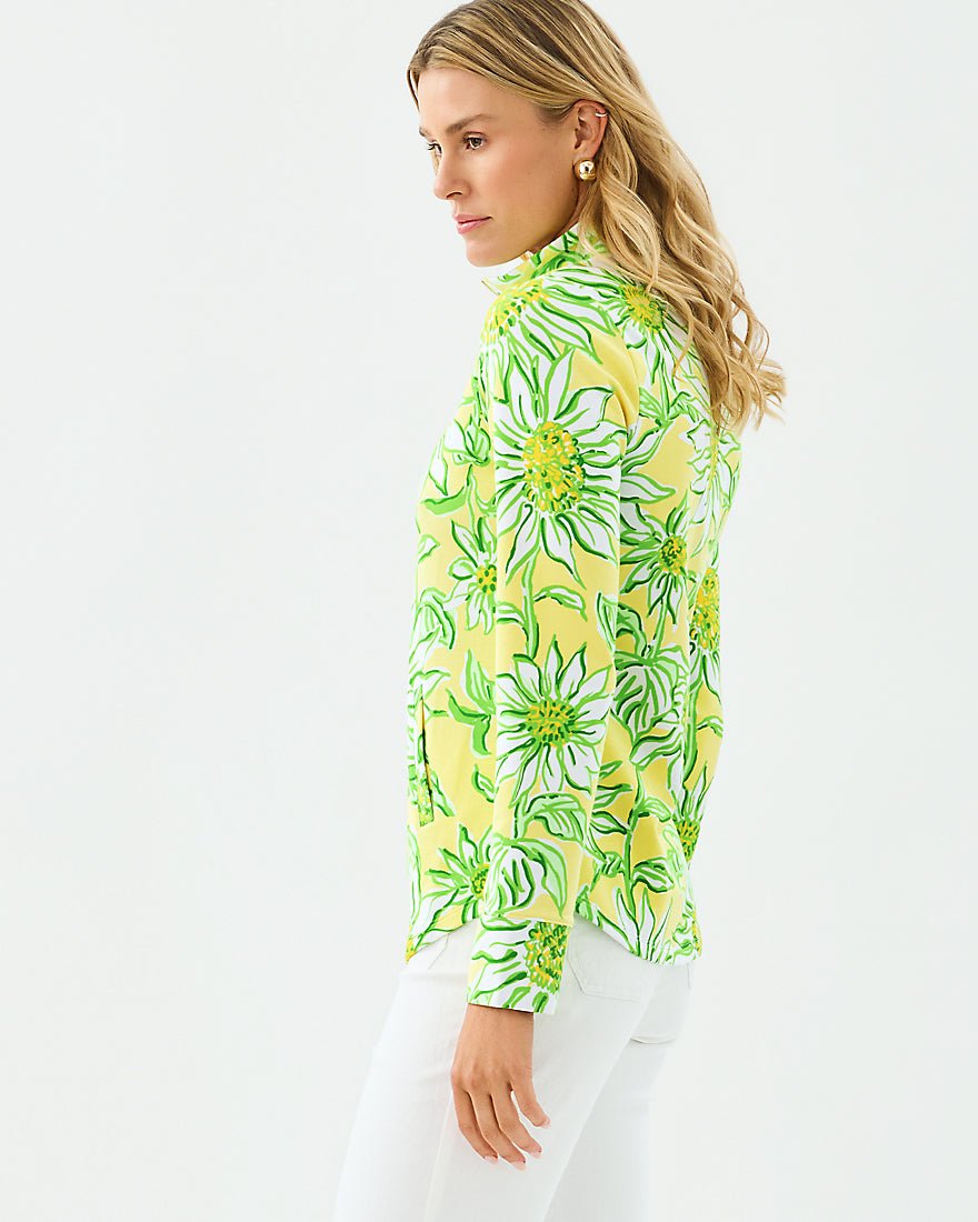 Lilly Pulitzer - Leona Upf 50 Plus Zip Up - Limoncello Sunbelievable