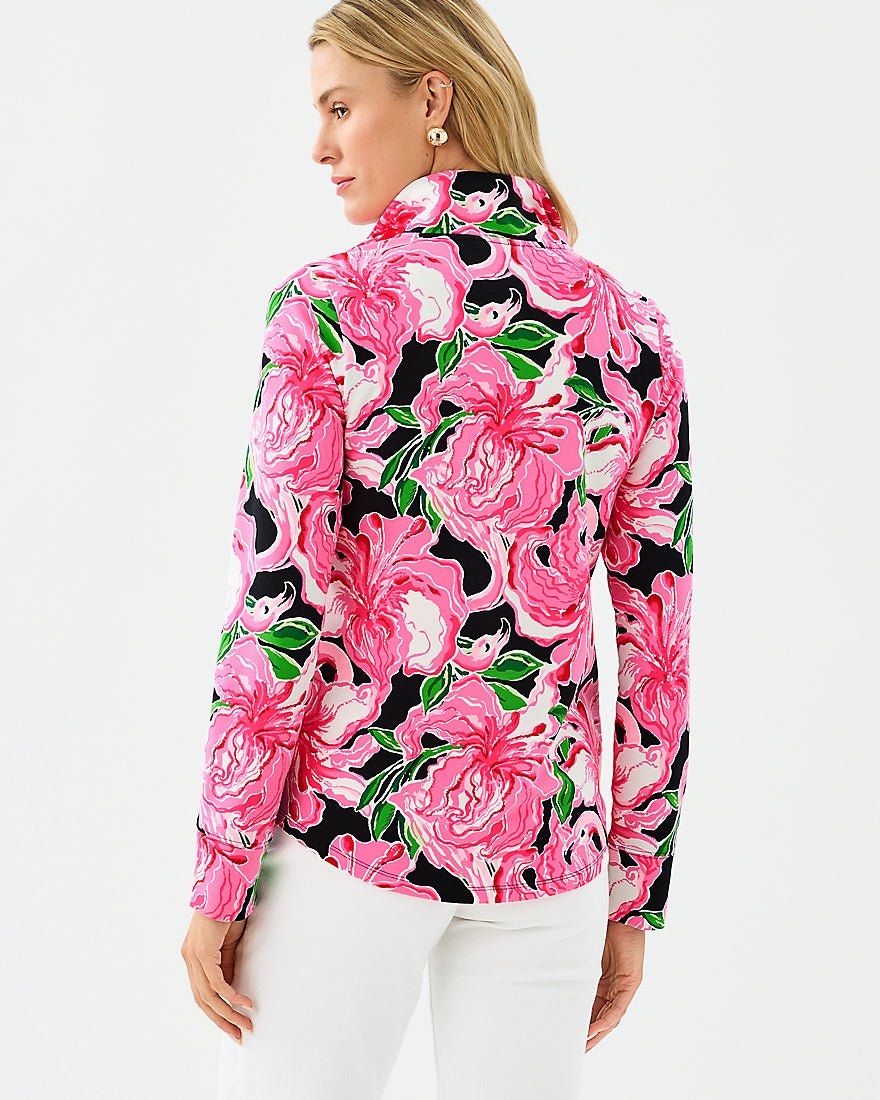 Lilly Pulitzer - Leona Upf 50 Plus Zip Up - Onyx Party All The Time