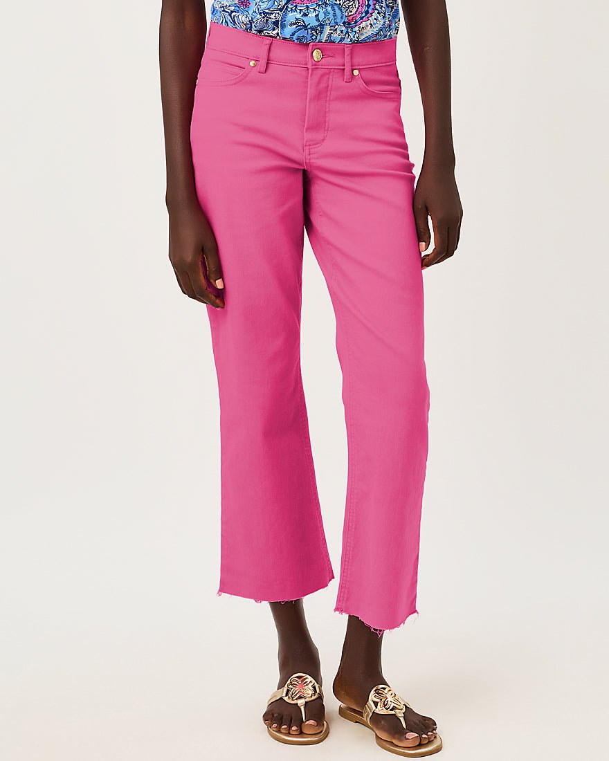 Lilly Pulitzer - Lindessa High Rise Crop Jean - Pink Aster