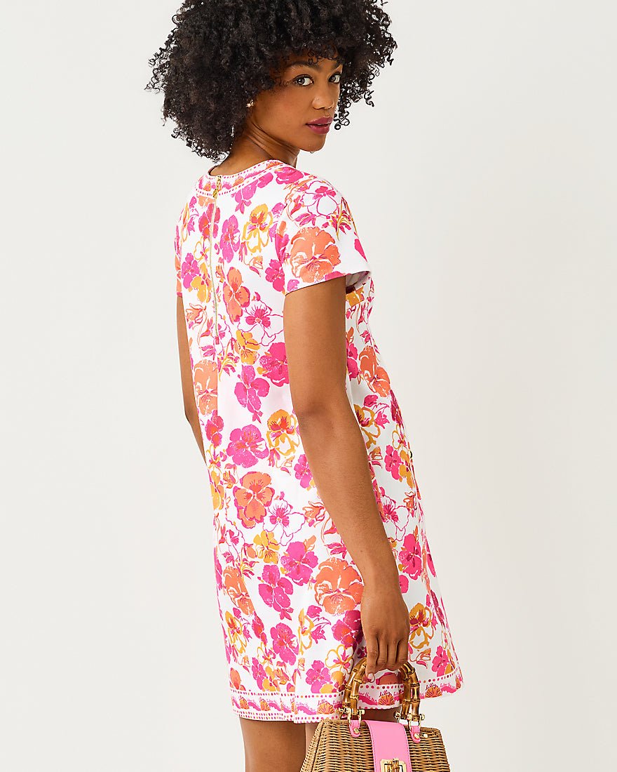 Lilly Pulitzer - Linnea Shift Dress - Resort White Pansy Fansy