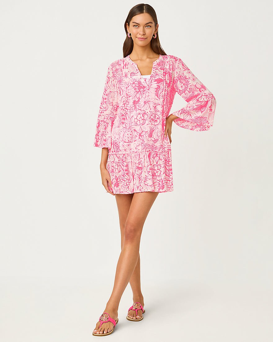 Lilly Pulitzer - Livana Coverup - Cherry Blossom Pink Fleur De Lilly