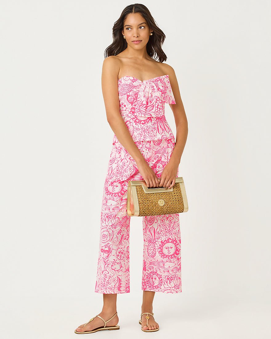 Lilly Pulitzer - Liza Cane Clutch - Natural