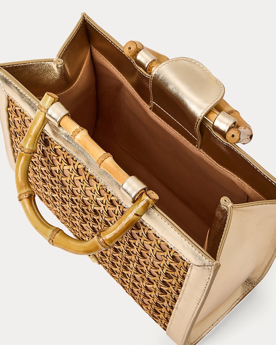 Lilly Pulitzer - Liza Cane Top Handle Bag - Natural