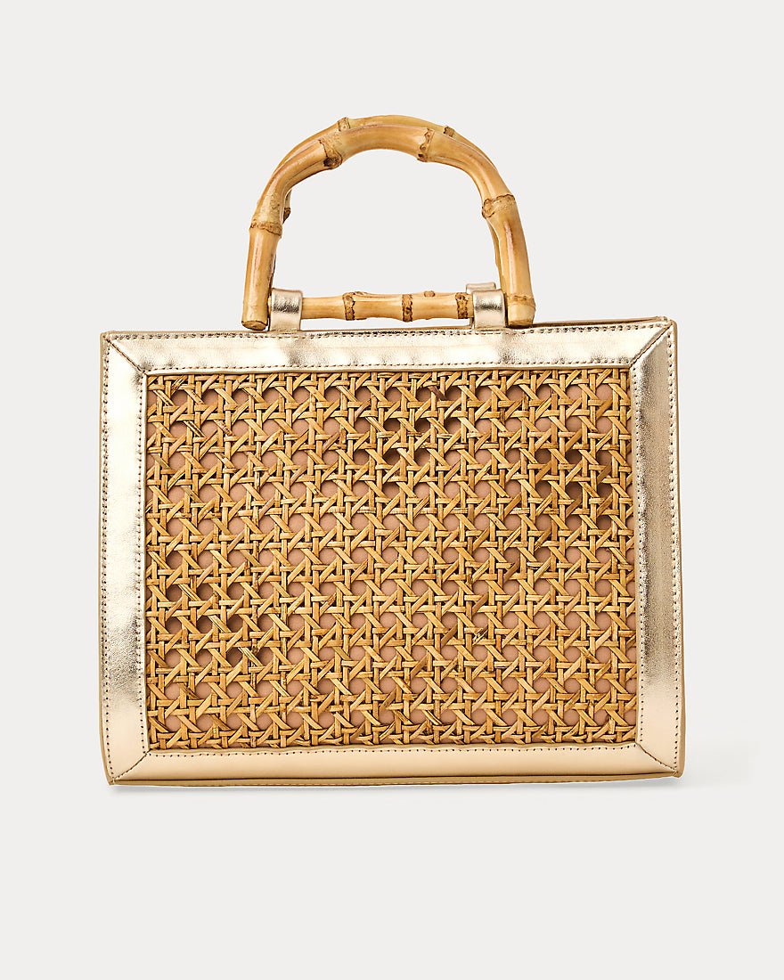 Lilly Pulitzer - Liza Cane Top Handle Bag - Natural