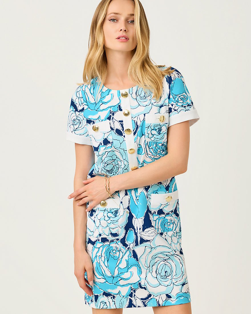 Lilly Pulitzer - Locklyn Shift Dress - Capri Blue Rosanna