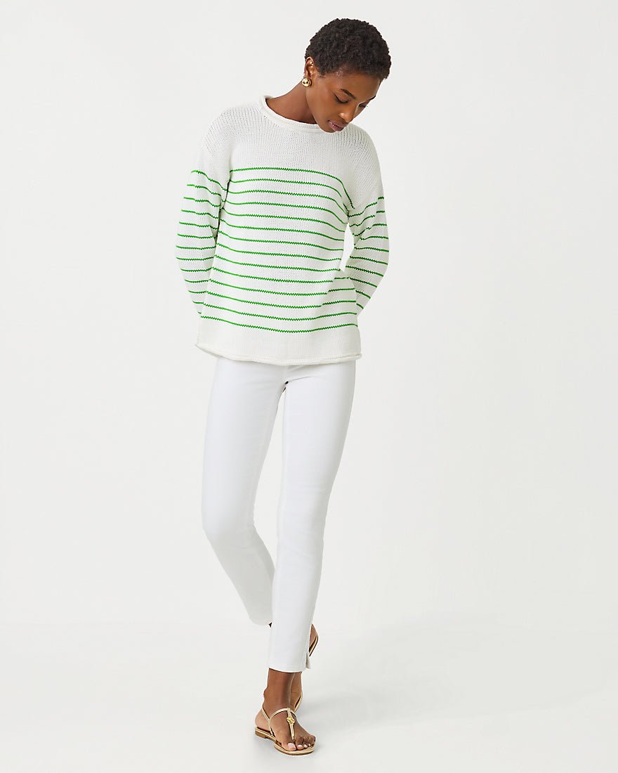 Lilly Pulitzer - Lotan Sweater - Putting Green Tidepool Stripe