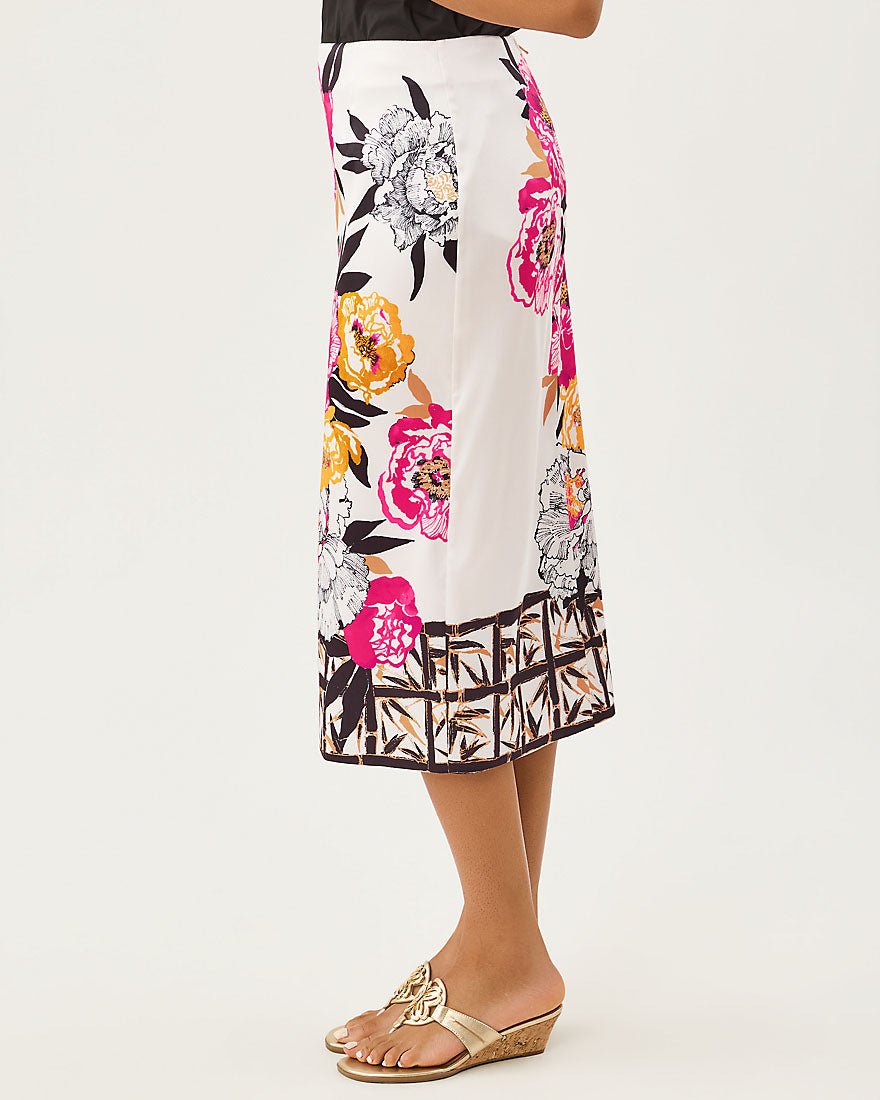 Lilly Pulitzer - Louetta Midi Skirt - Coconut Peony Perfection