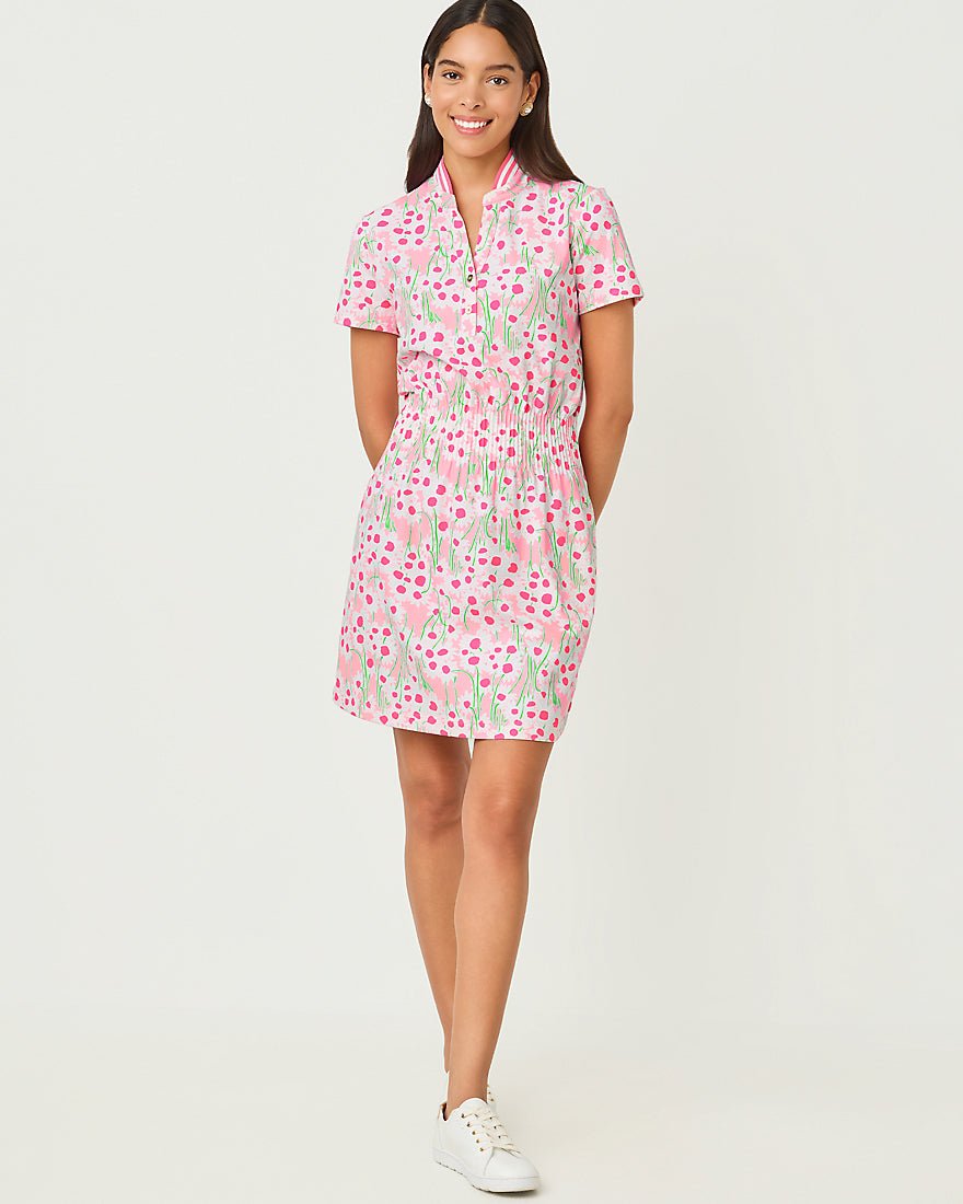 Lilly Pulitzer - Love Active Dress Upf 50 Plus - Conch Shell Pink Lil Sunny Daisies
