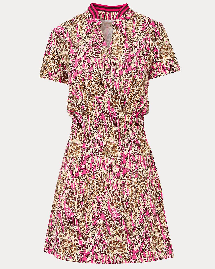 Lilly Pulitzer - Love Active Dress Upf 50 Plus - Pink Aster Lil Sketching On Safari