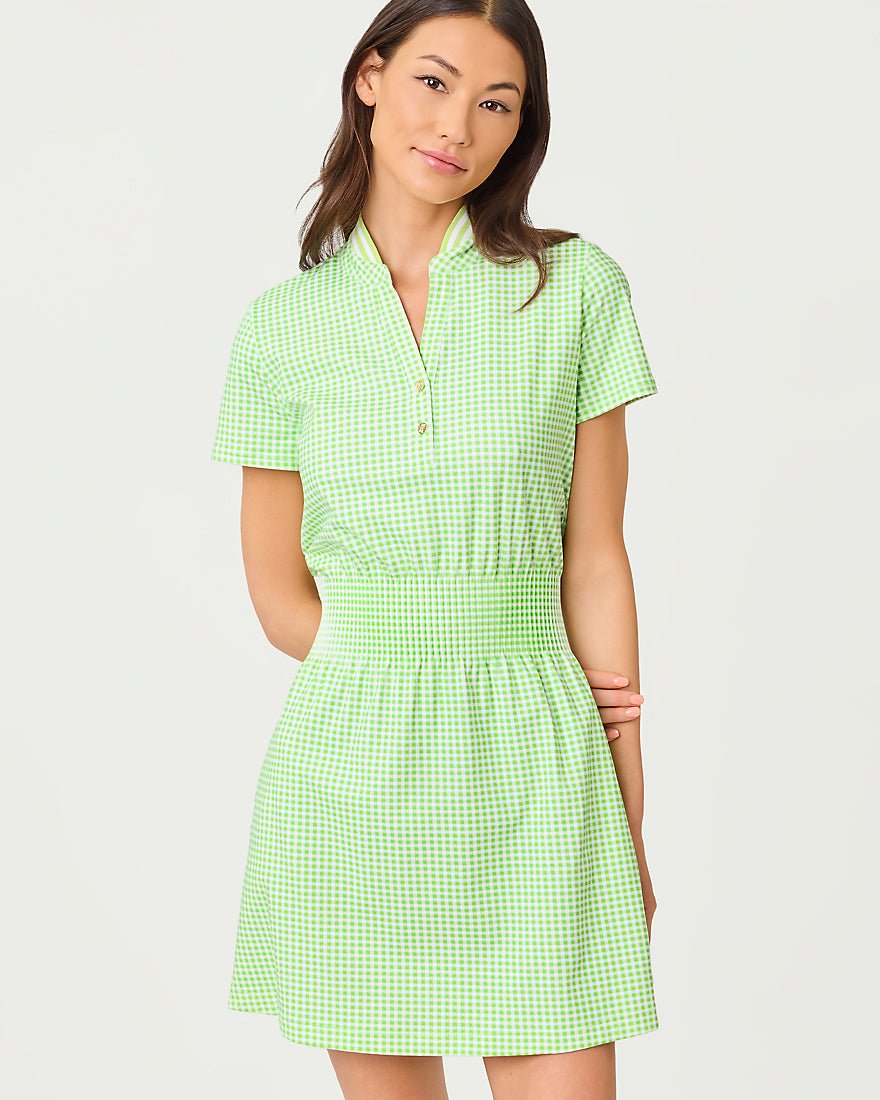 Lilly Pulitzer - Love Active Dress Upf 50 Plus - Pistachio Macaron Lil Check It Gingham