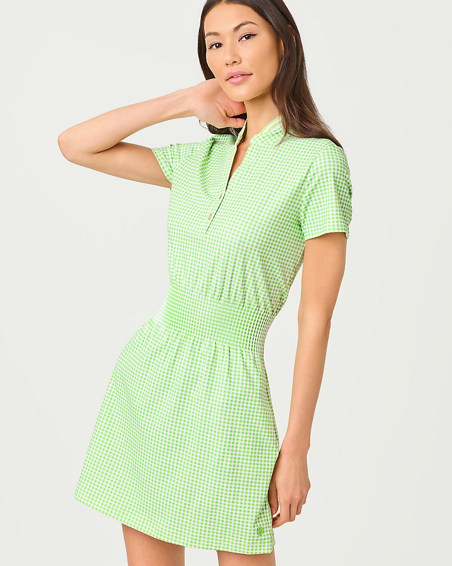 Lilly Pulitzer - Love Active Dress Upf 50 Plus - Pistachio Macaron Lil Check It Gingham