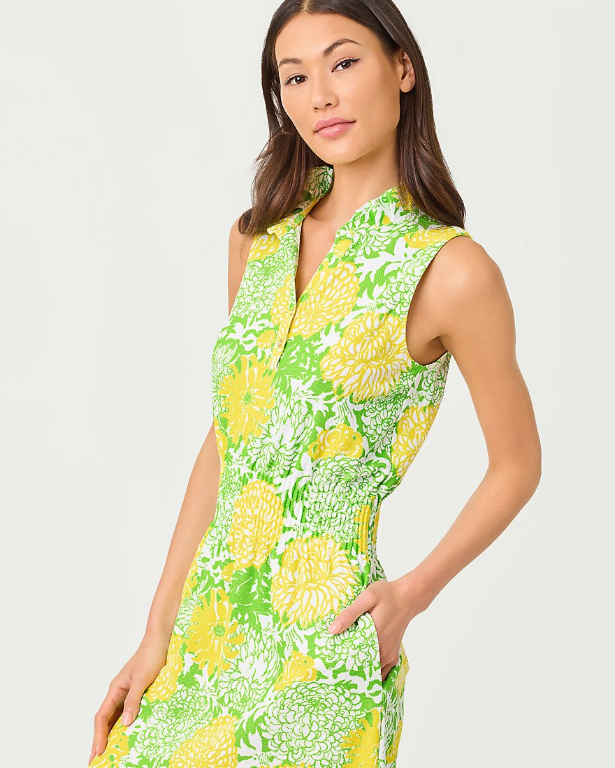 Lilly Pulitzer - Love Active Sleeveless Dress - Crocodile Green Mumbo Jumbo