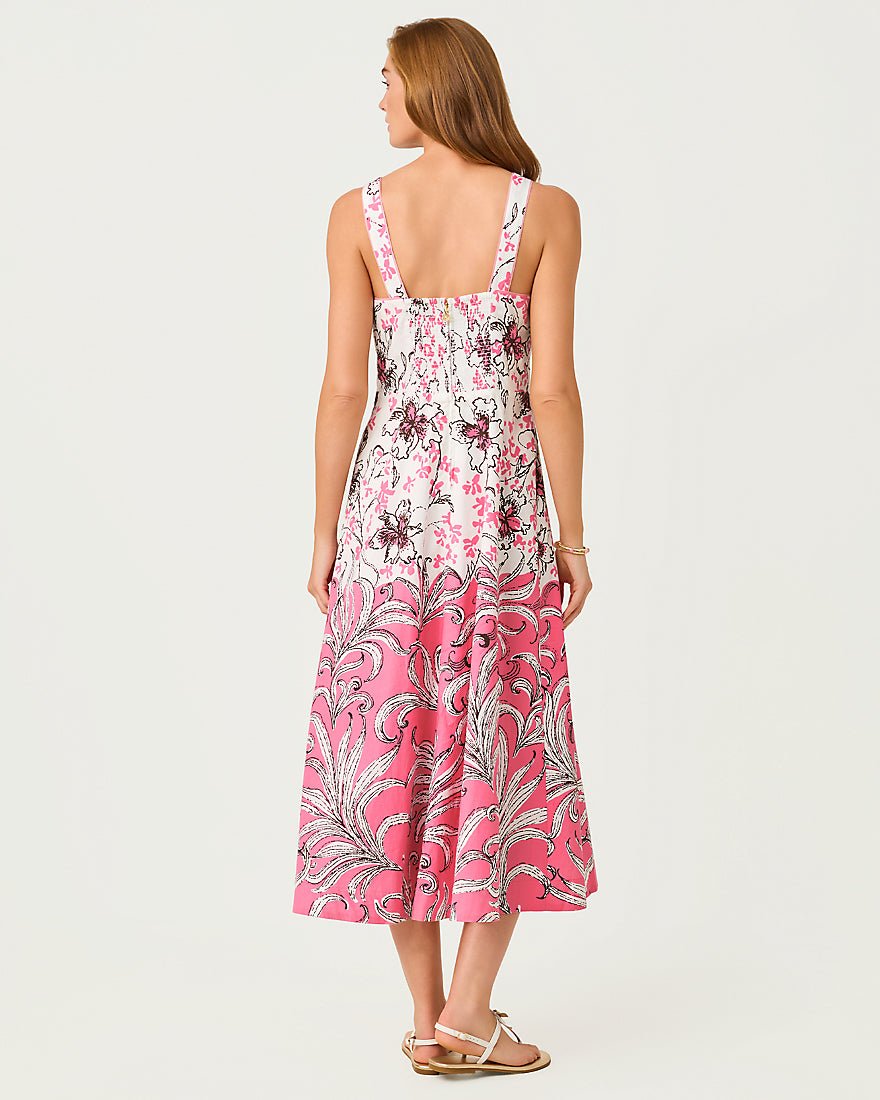 Lilly Pulitzer - Maella Midi Dress - Confetti Pink Bumbley Buzz Overlay
