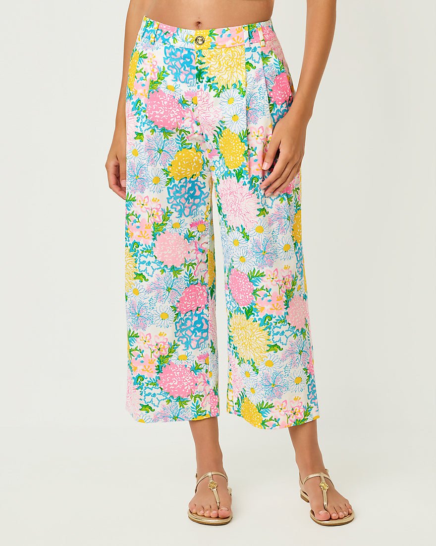 Lilly Pulitzer - Mandalay Crop Pant - Multi Lilly Garden