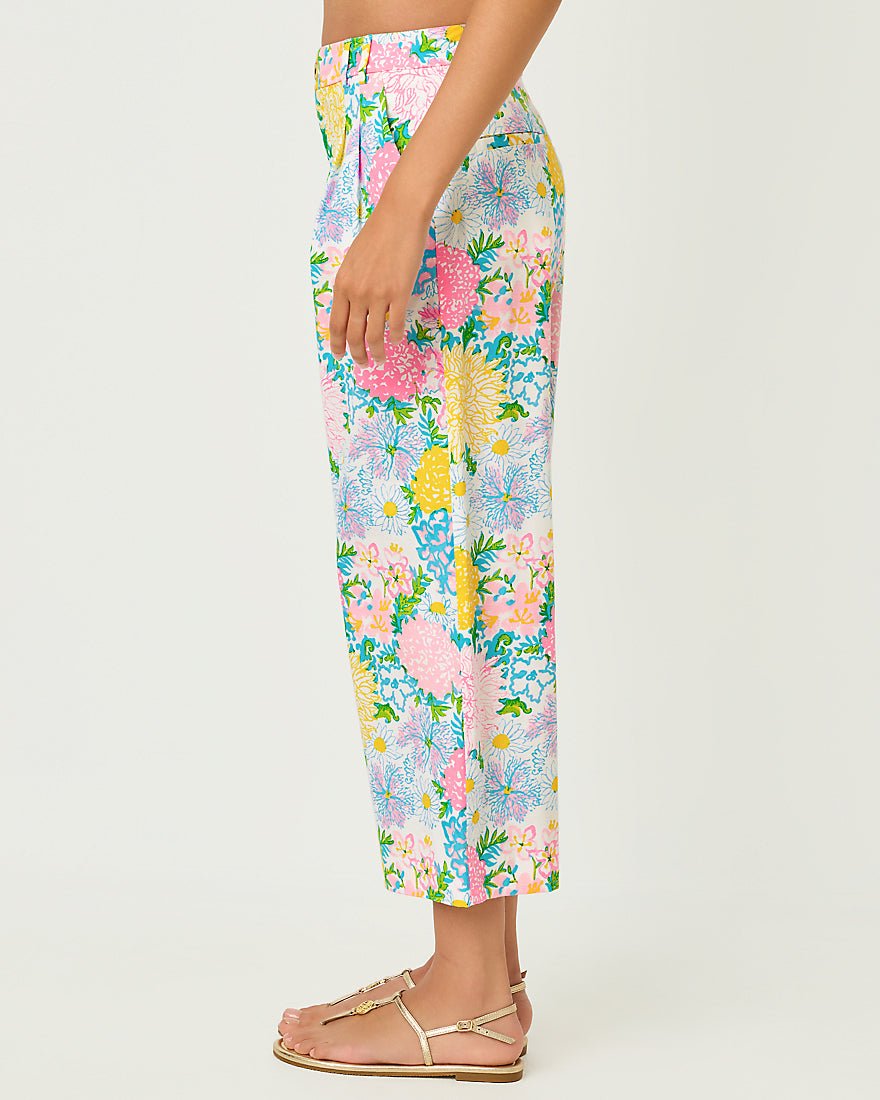 Lilly Pulitzer - Mandalay Crop Pant - Multi Lilly Garden