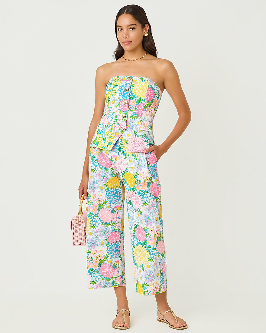 Lilly Pulitzer - Mandalay Crop Pant - Multi Lilly Garden