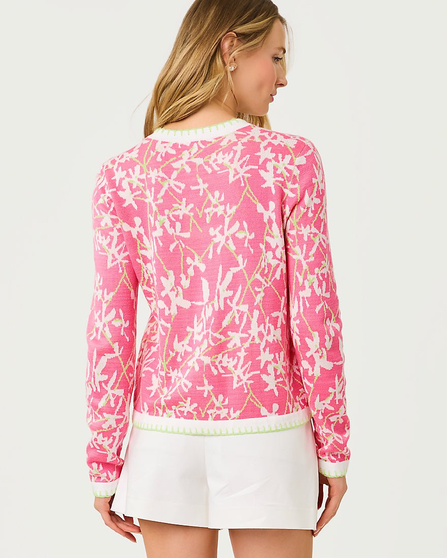 Lilly Pulitzer - Manzie Cardigan - Confetti Pink Liza Jacquard