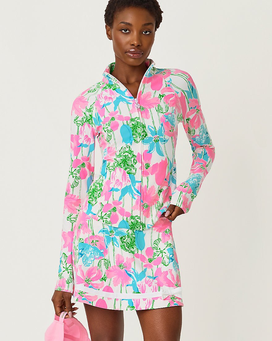 Lilly Pulitzer - Marilla High Rise Skort Upf 50 Plus - Resort White Viney Liney