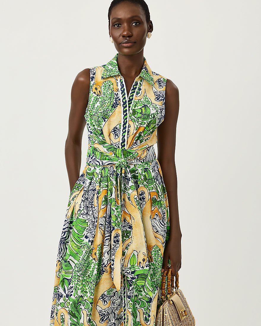 Lilly Pulitzer - Marria Stretch Maxi Dress - Multi Palm Prowl