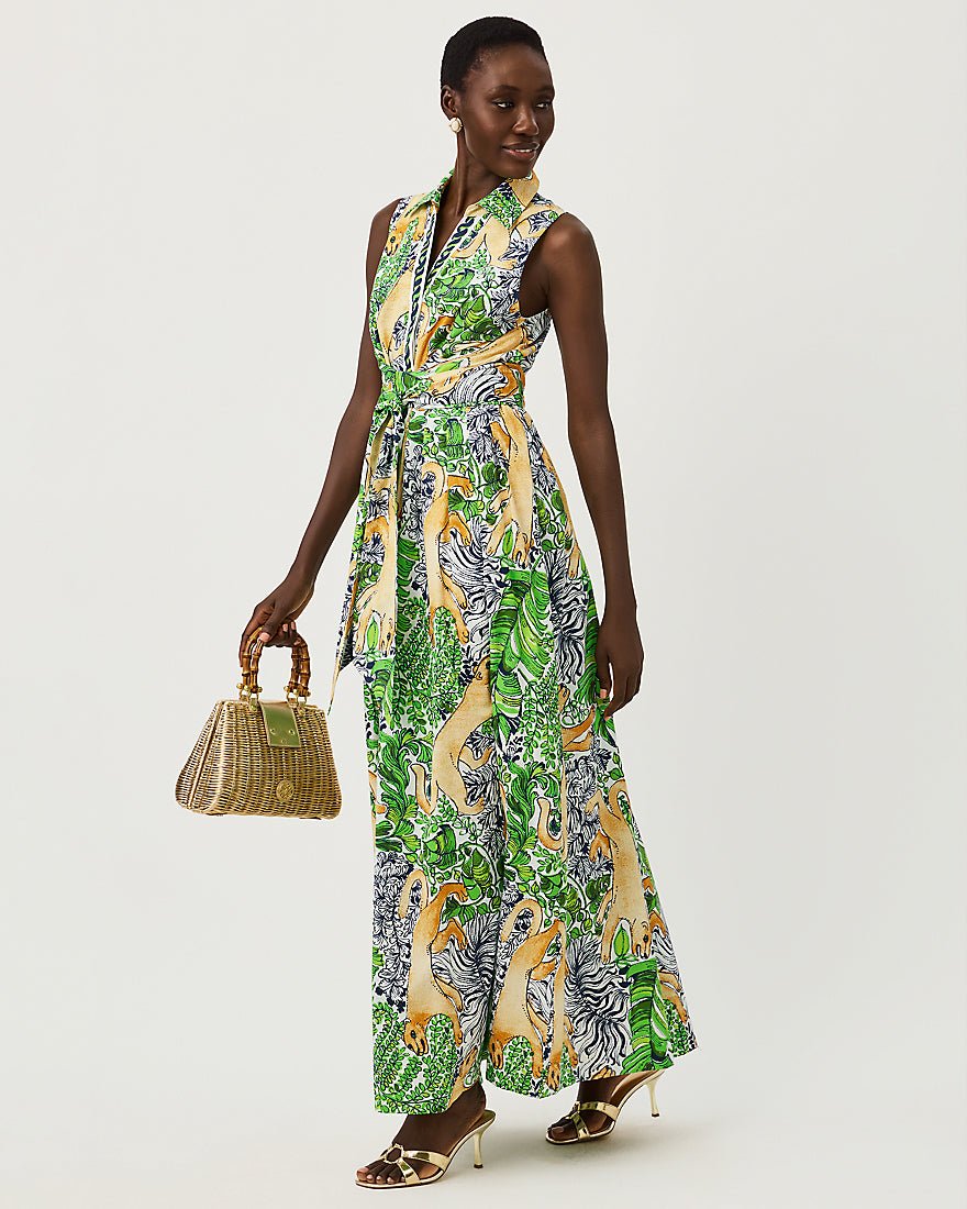 Lilly Pulitzer - Marria Stretch Maxi Dress - Multi Palm Prowl