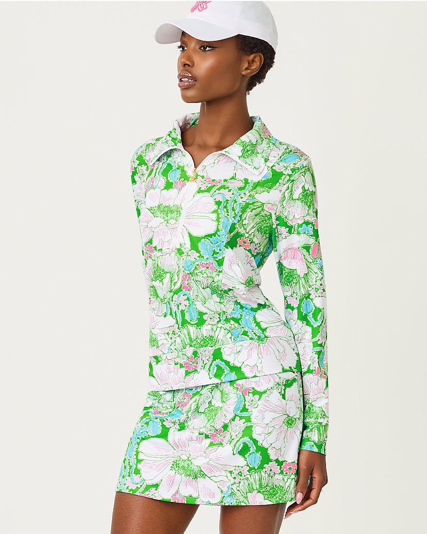 Lilly Pulitzer - Maryana 15 Inch Lounge Skort - Putting Green Poppyland