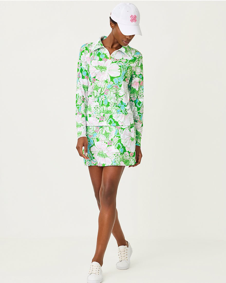 Lilly Pulitzer - Maryana 15 Inch Lounge Skort - Putting Green Poppyland
