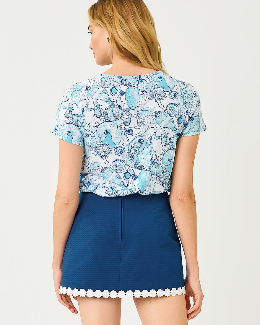 Lilly Pulitzer - Maryetta Top - Resort White Shell Shine