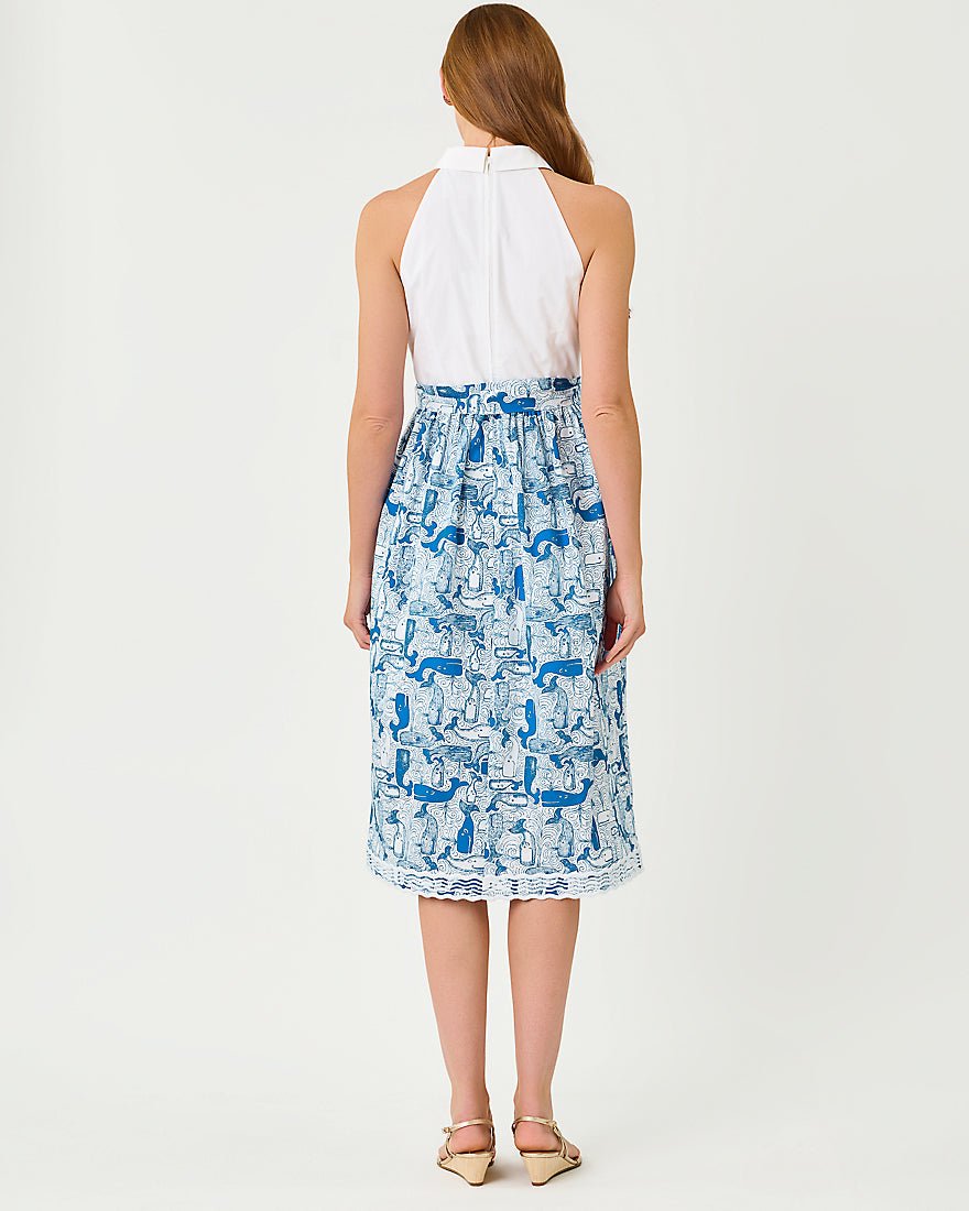 Lilly Pulitzer - Mauritzia Midi Shirtdress - Nassau Blue Thar She Blows