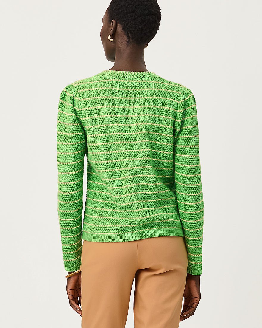 Lilly Pulitzer - Maysen Cardigan - Chateau Green Beachy Stripe