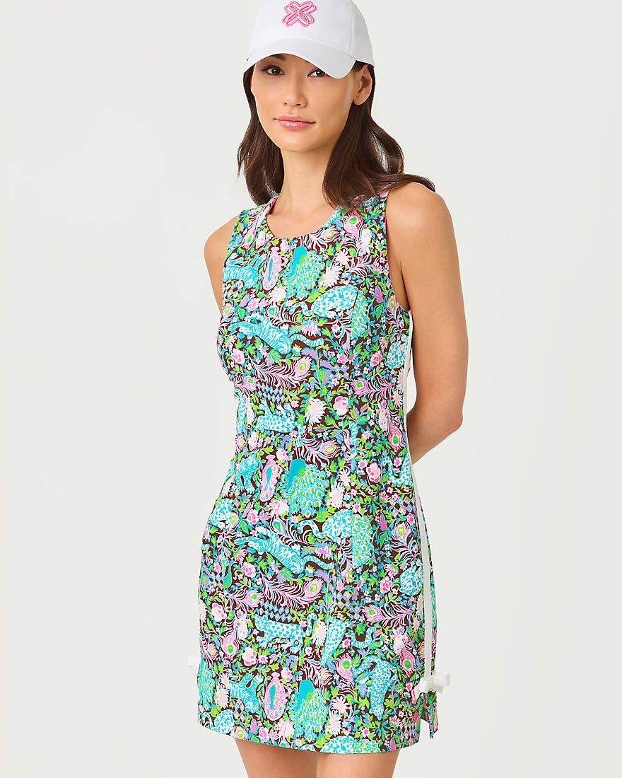 Lilly Pulitzer - Mela Active Dress Upf 50 Plus - Multi Crossgrain Royal Zoo