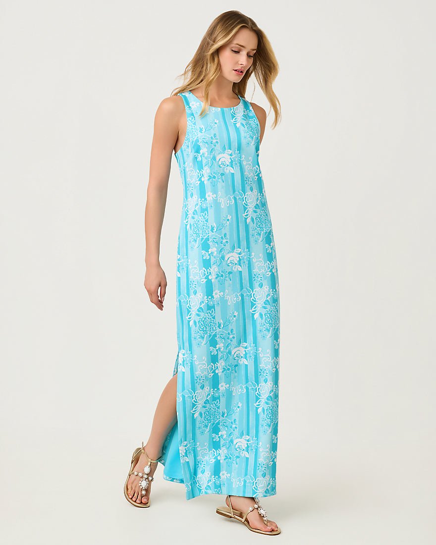 Lilly Pulitzer - Melodie Maxi Dress - Capri Blue Roseys Petals